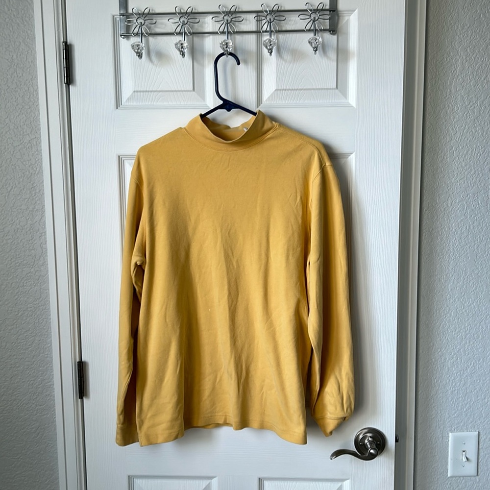 Covington light turtleneck sweater, yellow